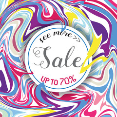 Seasonal Sale Banner Poster, Retro Flyer