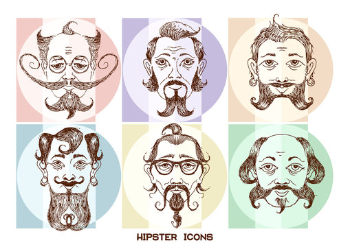 Hipster Icons Set