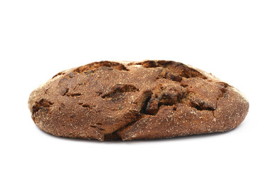 Whole loaf of bread isolated