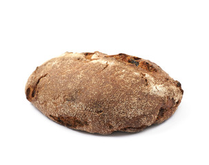 Whole loaf of bread isolated