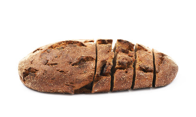 Sliced loaf of bread isolated
