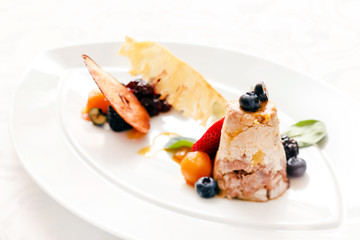 pate on Christmas table