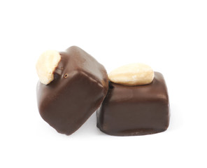 Chocolate confection candy isolated