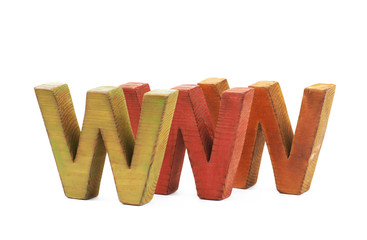 World wide web acronym isolated