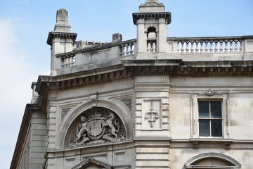 Justice Symbol at top of  Magistrates Court Building