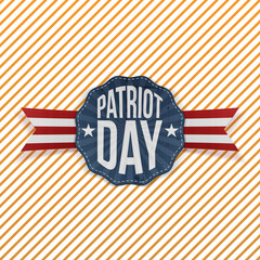 Patriot Day Text on festive Emblem