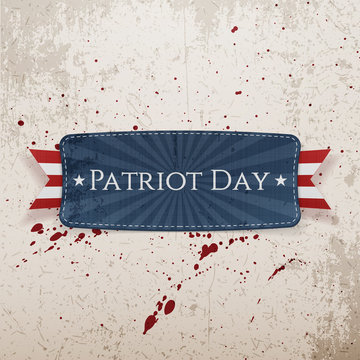 Patriot Day Tag on grunge Background