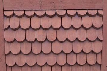 Background wooden tiles Scandinavian roof