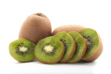 kiwi fruit isolated on white background
