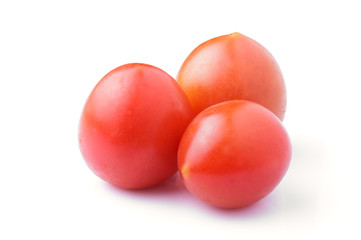 Tomato on white background.