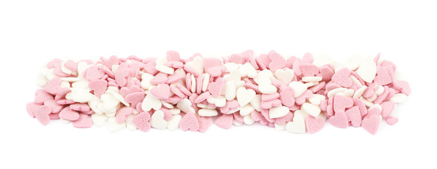 Obraz premium Line pile of sprinkles isolated