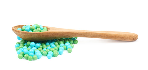 Pile of candy sprinkles isolated