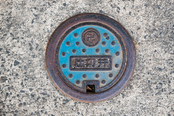 Manhole cover NTT in Hirosaki
