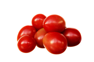 tomatoes on white