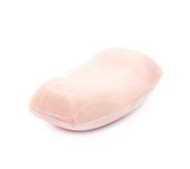 Single piece of soap isolated