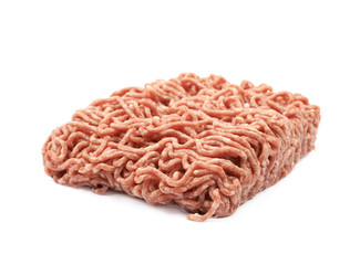 Pack of a minced meat isolated