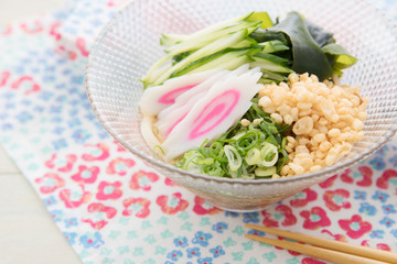 冷やしたぬきうどん