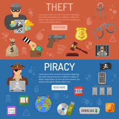 Piracy and Theft Banners