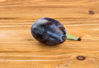Plum on a table