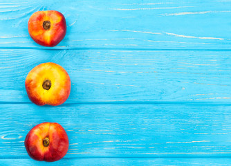 Fresh flat peach