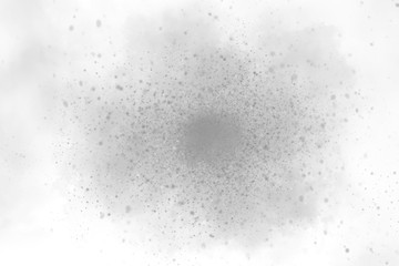 Black and white abstract powder explosion background