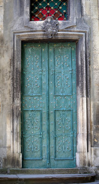 Old metallic door