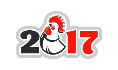 year of the rooster logo