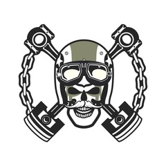 Biker Skull Emblem