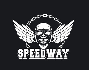 Biker Skull Emblem