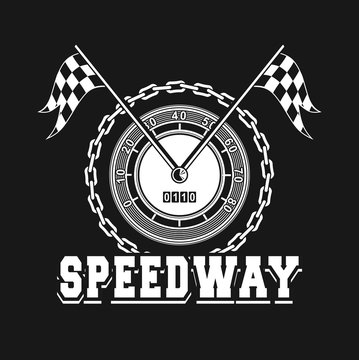 speedway racing badge