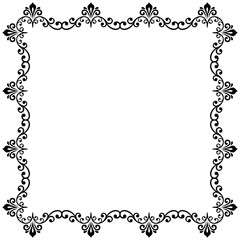 Floral Vector Fine Frame