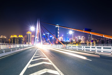 Fototapeta na wymiar night scene of chongqing from bridge