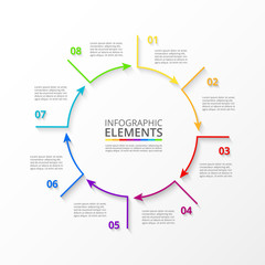 Fototapeta premium Vector business template for presentation.