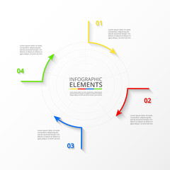 Vector business template for presentation.