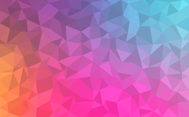 Obraz premium Abstract background - Colorful Geometrical shapes, Polygonal vector texture - Blue, purple, pink, orange colors