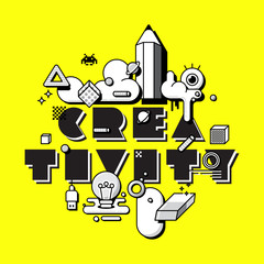 creativity cool bright vector illustration   © tomkoom