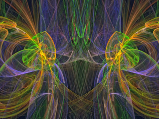 Abstract Magic energy multicolored fractal.