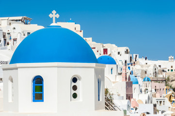 Blue domes in Oia - Santorini