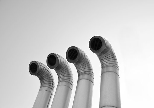 vent pipes of Industrial air conditioning systems