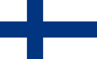 Naklejka premium The National Flag of Finland
