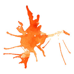 Vector watercolor blob, isolated on white background. Illustrati