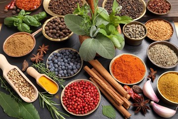 Spices and herbs.