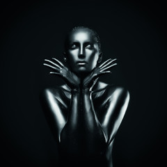 Obraz premium Silver lady beauty