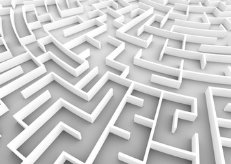 Huge maze. Business strategy concepts, challenge, problem solving etc.