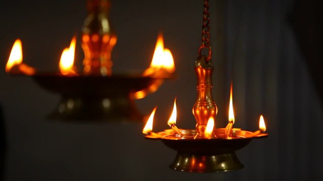 Oil Lamps in the Temple