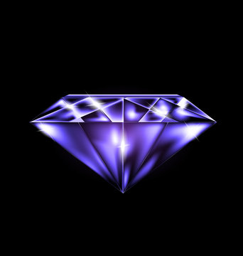abstract purple gem