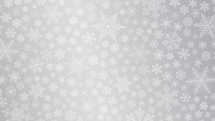 Christmas background of snowflakes