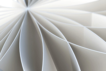 Abstract pattern of a folded blank pages.3d illustration