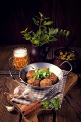 Frikadeller - pan-fried dumplings