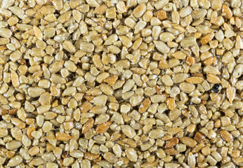 Pressed sunflower seeds